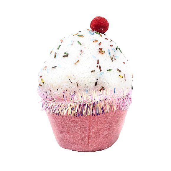 Giant Pink Cupcake Christmas Ornaments (Set of 2) - Picture 4 of 4